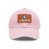 Uber Driver Twill Hat with Faux Leather Patch