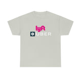 Driver Delivery T Shirt - New Logo Uber, Lyft, Both Logo - Ride Share Shirt - Short Sleeve Unisex Tees - Heavy Cotton