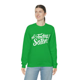 Not Today Satan Sweatshirt - Funny Religious Sweatshirt - Unisex Heavy Blend Sweatshirt