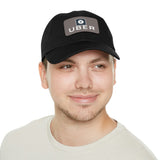 Uber Driver Twill Hat with Faux Leather Patch