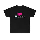 Driver Delivery T Shirt - New Logo Uber, Lyft, Both Logo - Ride Share Shirt - Short Sleeve Unisex Tees - Heavy Cotton