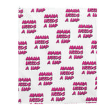 Mama Needs A Nap - Napping Blanket, Good at Naps, Nap Queen - Velveteen Plush Blanket