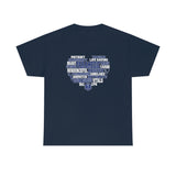 Paramedic Heart Shirt - EMT EMS Medic Firefighter Ambulance Doctor Nurse RN Emergency First Responder Shirt - Heavy Cotton Unisex