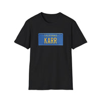 "KARR" Knight Rider Kitt License Plate - Unisex Softstyle T-Shirt