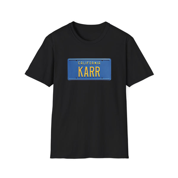 "KARR" Knight Rider Kitt License Plate - Unisex Softstyle T-Shirt