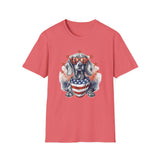 Patriotic Dachshund 4th of July - Unisex Softstyle T-Shirt
