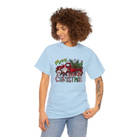 Merry Christmas Truck Funny Shirt - Christmas Funny Holiday Graphic T Shirt Short Sleeve Unisex Jersey Tee