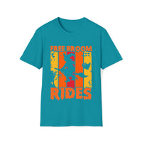 Free Broom Rides Shirt - Funny Shirt Unisex Softstyle T-Shirt