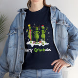 Merry GrinchMas Funny Shirt - Christmas Funny Holiday Graphic T Shirt, Christmas Shirt, Holiday Shirt - Short Sleeve Unisex