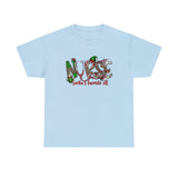 Santa's Favorite Elf Nurse Christmas Funny Shirt - Christmas Funny Holiday Graphic T Shirt Short Sleeve Unisex Jersey Tee