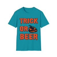 Trick Or Beer T Shirt - Funny Shirt Unisex Softstyle T-Shirt