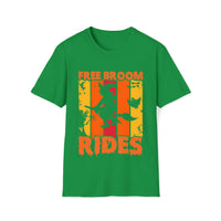 Free Broom Rides Shirt - Funny Shirt Unisex Softstyle T-Shirt