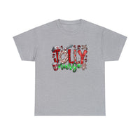 Jolly Nurse Christmas Funny Shirt - Christmas Funny Holiday Graphic T Shirt Short Sleeve Unisex Jersey Tee