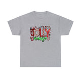 Jolly Nurse Christmas Funny Shirt - Christmas Funny Holiday Graphic T Shirt Short Sleeve Unisex Jersey Tee