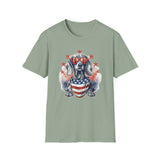 Patriotic Dachshund 4th of July - Unisex Softstyle T-Shirt