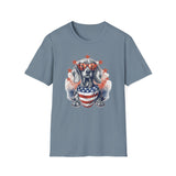 Patriotic Dachshund 4th of July - Unisex Softstyle T-Shirt
