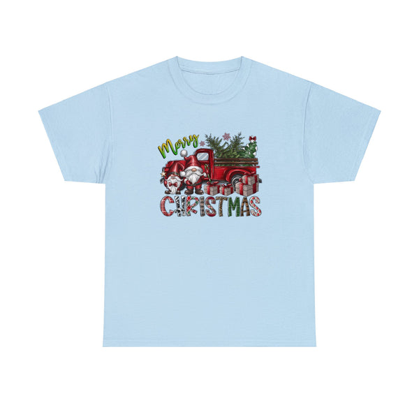 Merry Christmas Truck Funny Shirt - Christmas Funny Holiday Graphic T Shirt Short Sleeve Unisex Jersey Tee