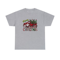 Merry Christmas Truck Funny Shirt - Christmas Funny Holiday Graphic T Shirt Short Sleeve Unisex Jersey Tee