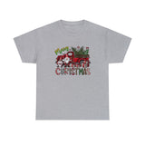 Merry Christmas Truck Funny Shirt - Christmas Funny Holiday Graphic T Shirt Short Sleeve Unisex Jersey Tee