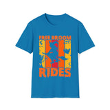 Free Broom Rides Shirt - Funny Shirt Unisex Softstyle T-Shirt