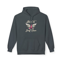 Stamp Out Breast Cancer - Unisex Midweight Softstyle Fleece Hoodie