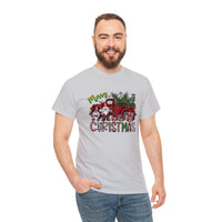 Merry Christmas Truck Funny Shirt - Christmas Funny Holiday Graphic T Shirt Short Sleeve Unisex Jersey Tee