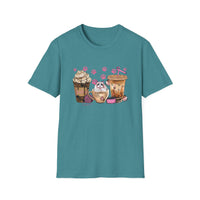 Cat Coffee - Unisex Softstyle T-Shirt