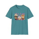 Cat Coffee - Unisex Softstyle T-Shirt