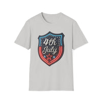 4th of July Shield - Unisex Softstyle T-Shirt