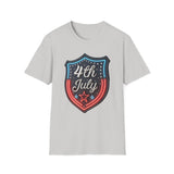 4th of July Shield - Unisex Softstyle T-Shirt