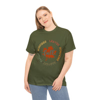 Fall Shirt - Bonfires Leaves Pumpkin Harvest Family - Unisex Heavy Cotton Tee