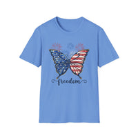 Butterfly Freedom 4th of July - Unisex Softstyle T-Shirt