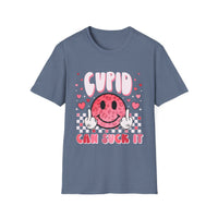 Cupid Can Suck It Valentines Shirt - Unisex Softstyle T-Shirt