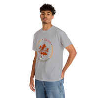 Fall Shirt - Bonfires Leaves Pumpkin Harvest Family - Unisex Heavy Cotton Tee