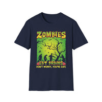 Zombies Eat Brains - Unisex Softstyle T-Shirt