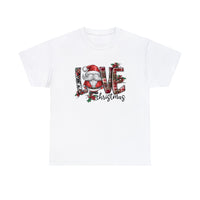 Love Christmas Funny Shirt - Christmas Funny Holiday Graphic T Shirt Short Sleeve Unisex Jersey Tee