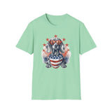 Patriotic Dachshund 4th of July - Unisex Softstyle T-Shirt