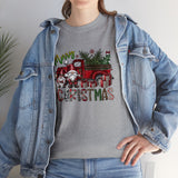 Merry Christmas Truck Funny Shirt - Christmas Funny Holiday Graphic T Shirt Short Sleeve Unisex Jersey Tee