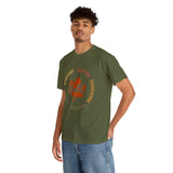 Fall Shirt - Bonfires Leaves Pumpkin Harvest Family - Unisex Heavy Cotton Tee