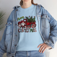 Merry Christmas Truck Funny Shirt - Christmas Funny Holiday Graphic T Shirt Short Sleeve Unisex Jersey Tee