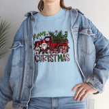 Merry Christmas Truck Funny Shirt - Christmas Funny Holiday Graphic T Shirt Short Sleeve Unisex Jersey Tee