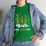 Merry GrinchMas Funny Shirt - Christmas Funny Holiday Graphic T Shirt, Christmas Shirt, Holiday Shirt - Short Sleeve Unisex