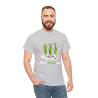 Merry GrinchMas Funny Shirt - Christmas Funny Holiday Graphic T Shirt, Christmas Shirt, Holiday Shirt - Short Sleeve Unisex