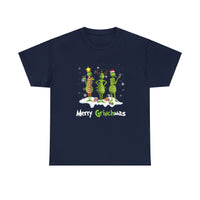 Merry GrinchMas Funny Shirt - Christmas Funny Holiday Graphic T Shirt, Christmas Shirt, Holiday Shirt - Short Sleeve Unisex