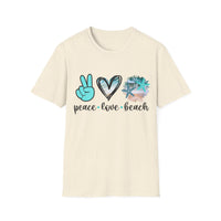 Peace Love Beach - Unisex Softstyle