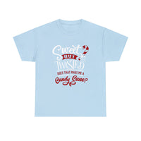 Sweet But Twisted Christmas Shirt - Christmas Holiday Graphic T Shirt Short Sleeve Unisex Jersey Tee