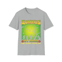 Zombies Eat Brains Shirt - Funny Shirt Unisex Softstyle T-Shirt