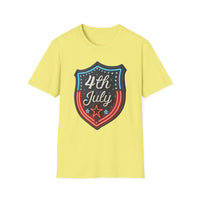 4th of July Shield - Unisex Softstyle T-Shirt