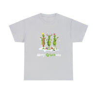 Merry GrinchMas Funny Shirt - Christmas Funny Holiday Graphic T Shirt, Christmas Shirt, Holiday Shirt - Short Sleeve Unisex