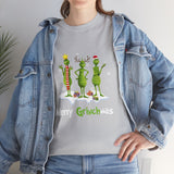 Merry GrinchMas Funny Shirt - Christmas Funny Holiday Graphic T Shirt, Christmas Shirt, Holiday Shirt - Short Sleeve Unisex